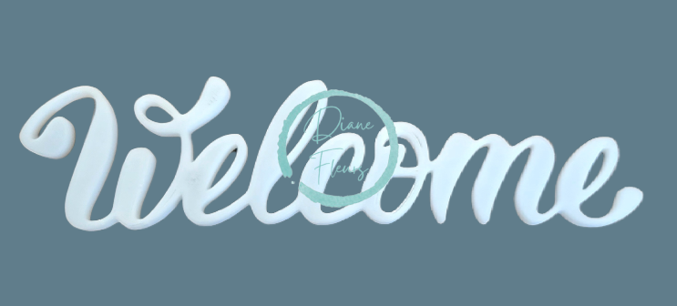 3D табела "Добре дошли" от рециклируема пластмаса 13см x 3см