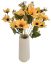 Artificial Marguerites Bouquet x9 32cm Orange