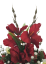 Smútočný aranžmán betonka exclusive umelá ruža, gladiola a doplnky Ø 27cm x 32cm