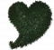 Műkoszorú "ívelt szív" 65cm x 65cm
