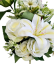 Exclusive artificial bouquet Roses, Lilies and accessories x13 54cm x 30cm Cream