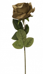 Zöld-barna rózsa 74 cm művirág