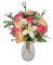 Buchet de garoafe, bujori si accesorii Exclusive 31cm flori artificiale