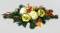 Aranjament crizanteme artificiale, trandafiri şi accesorii 60cm x 25cm x 15cm
