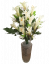 Buchet de crini x12 crem 50cm flori artificiale