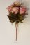 Ruže kytica "7" ružová 42cm umelá