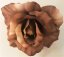 Cvetna glavica vrtnice O 13cm rjava umetna
