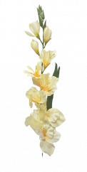 Artificial Gladiolus 78cm Yellow