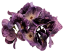 Изкуствена глава на хортензия 12 см лилава