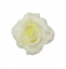 Ruža hlava kvetu 3D O 10cm krémová umelá