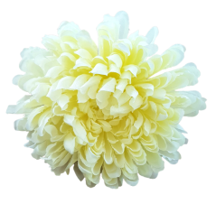 Cvetna glavica krizanteme O 16cm krem umetna