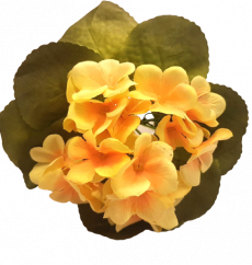 Artificial Violet Flower Yellow 23cm