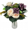 Artificial Roses, Hydrangeas, Thistle and Accessories Bouquet x18 44cm