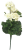 Plante artificiale floare muscata G´geranium x9 45cm alb flori artificiale