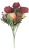 Bukiet piwonii "7" 30cm bordowo-różowy sztuczny