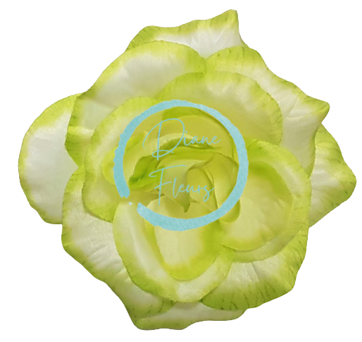 Cap de floare de trandafir 3D O 3,9 inches (10cm) Mint flori artificiale