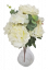 Bazsarózsa Bazsarózsa és Hortenzia csokor 48cm krém művirág