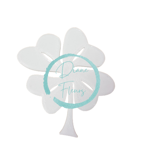 Ozdoba 3D štvorlístok z recyklovateľného plastu 5cm