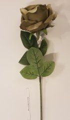 Zöld-barna rózsa 74 cm művirág