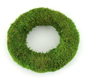 Polystyrene wreaths wrapped in natural moss of the highest quality...