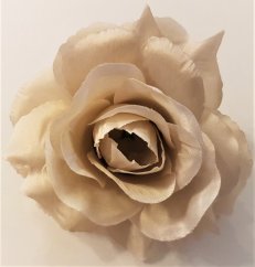 Cap de floare de trandafir O 3,9 inches (10cm) Bej flori artificiale