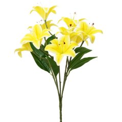 Lalia kytica žltá x5 51cm umelá