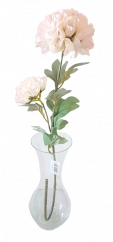 Hortensie artificială de lux x1+1 78cm roz flori artificiale