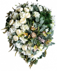 Luxury Artificial Pine Wreath Exclusive Peonies, Hydrangeas and Accessories 100cm x 80cm