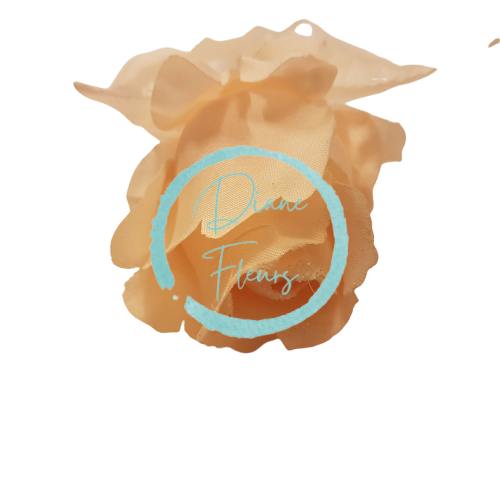 Trandafir satinat bej 25,6 inches (65cm) flori artificiale