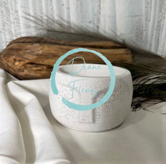 Kvetináč "tvár" 6,5cm - 4 farebné varianty