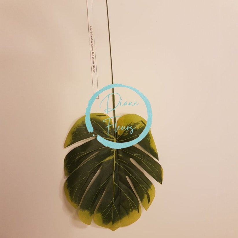Artificial Leaf Monstera Green 16,5 inches (42cm)