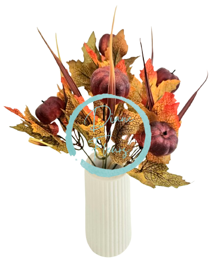 Decorazione autunnale con zucche 28cm