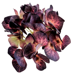 Hortenziafej 12cm művirág sötétlila