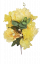 Bazsarózsa Bazsarózsa és Hortenzia csokor 48cm sárga művirág