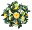 Künstliche Trauerkranz Rosen, Alstroemeria und Zubehör Ø 45cm