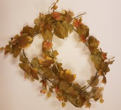 Artificial Grape Leaf Garland Autumn 70,9 inches (180cm)