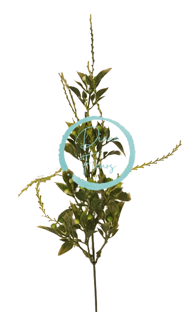 Dekorace přízdoba zeleň 49cm umělá