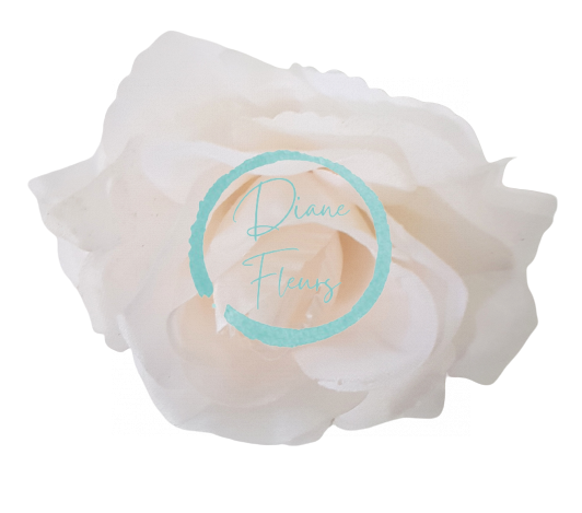 Główka kwiatu róży O 10cm st. sztuczny róż