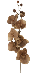 Kawałek sztucznej orchidei 70cm brązowy