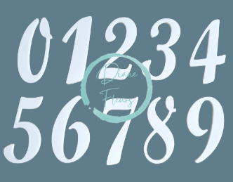 3D-Zahlen 0 bis 9 – im Produktdetail auswählen 8cm - Nummernauswahl: 5