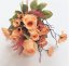 Artificial Roses & Marguerites Bouquet 45cm Orange