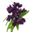 Crocus šafran cvijet x7 30cm ljubičasti umjetni