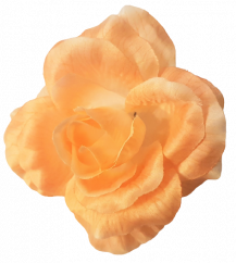 Ruža hlava kvetu 3D Ø 10cm peach umelá