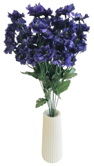 Umetna koruznica na steblu 48cm snop 12 kosov vijolična