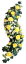Smútočný veniec esíčko umelé ruže, karafiáty a doplnky 130cm x 40cm