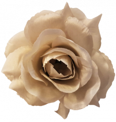 Ruža hlava kvetu O 10cm krémová umelá
