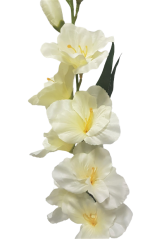 Komad Gladiola u vazi umjetne kreme od 78 cm
