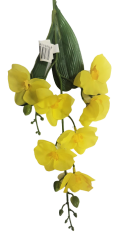 Orchidea vetva "7" žltá 60cm umelá