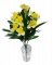 Narcis kytička x7 35cm žltá umelá