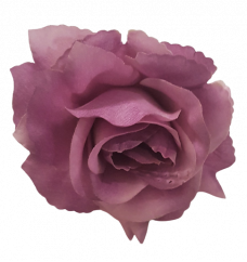Růže hlava květu O 10cm Purple umělá